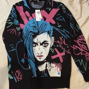 NWT Arcane League of Legends Jinx Sweater